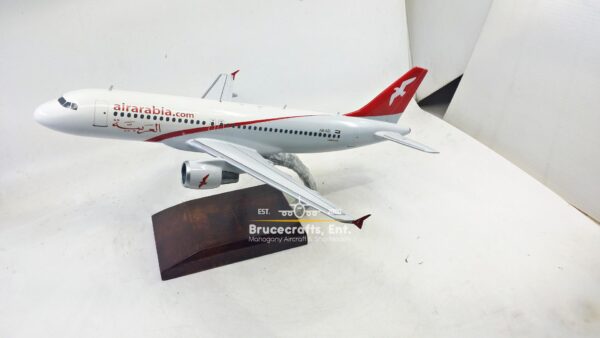 Model of Airbus A320-214 Air Arabia with detailed craftsmanship.